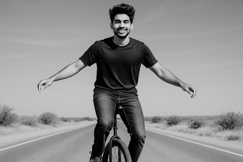 Finding Balance in Every Thread: The Unicycle Story Behind KIVOFA’s Premium Cotton T-Shirts
