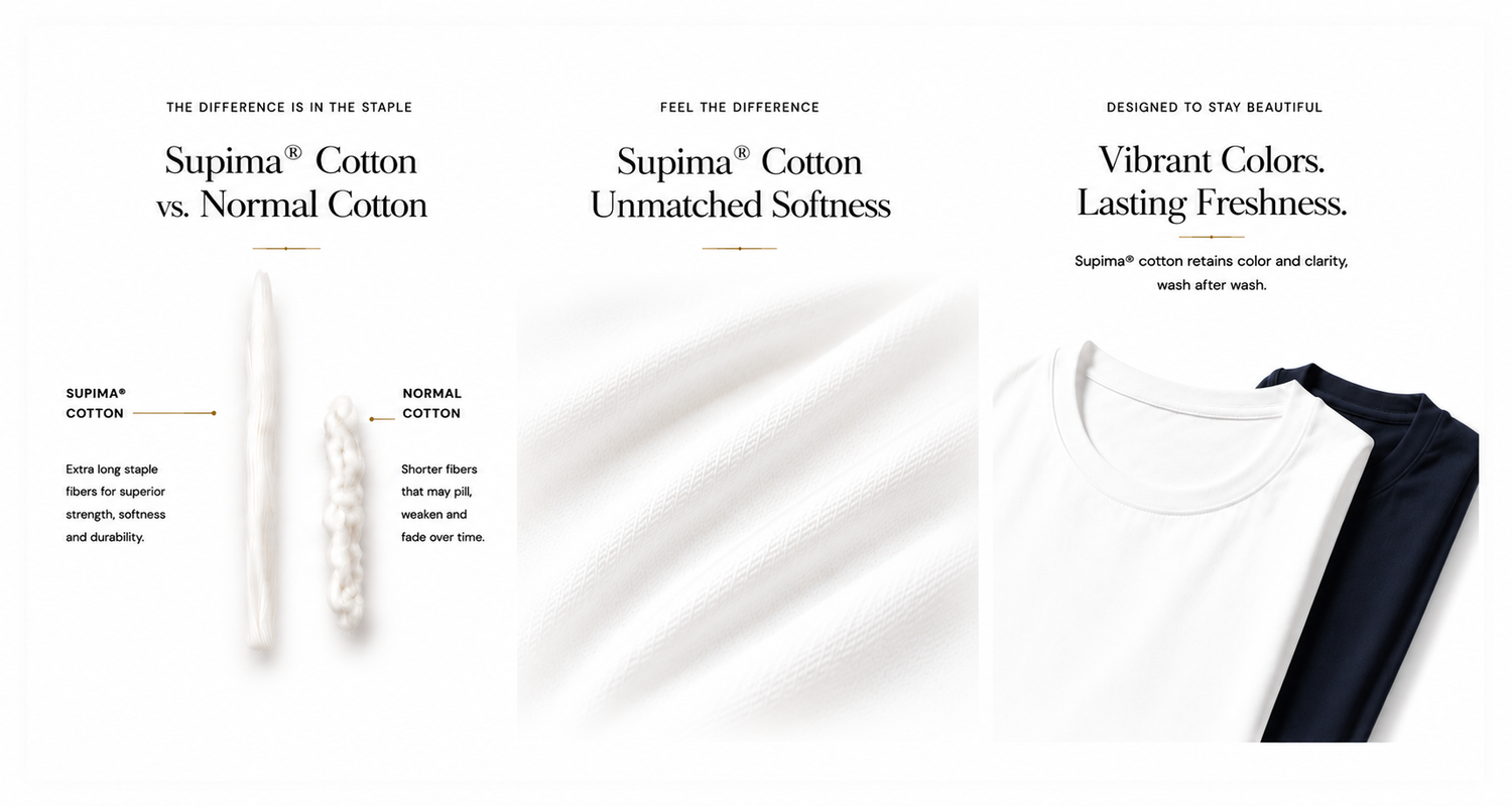 Supima Cotton Crew Neck Collection
