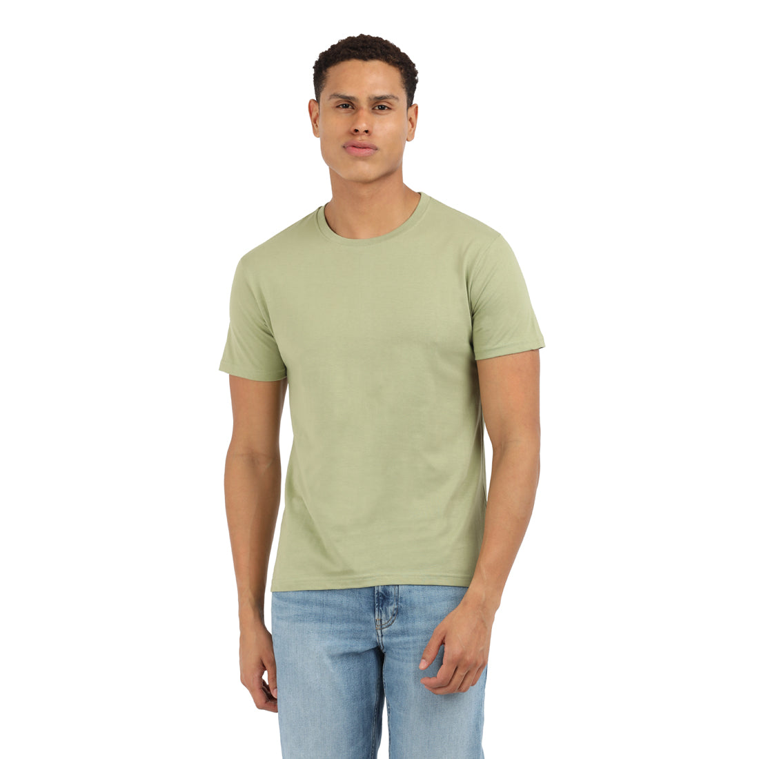 Elite Mint Sage Crew T-Shirt – Soft Premium Cotton | KIVOFA Luxury