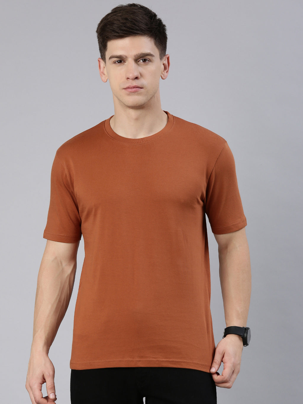 Kivofa Heritage Round Neck Rustic Earth Crew | Supima Cotton Luxury