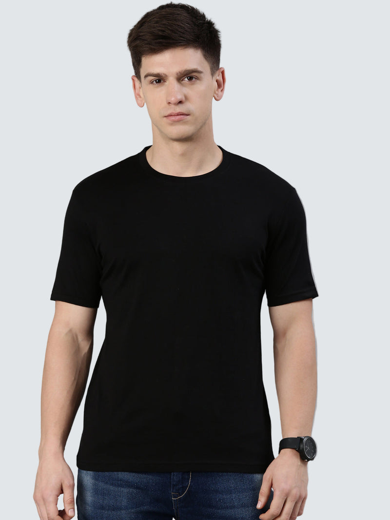 Kivofa Round Neck Supreme Onyx Black | Premium Supima Cotton