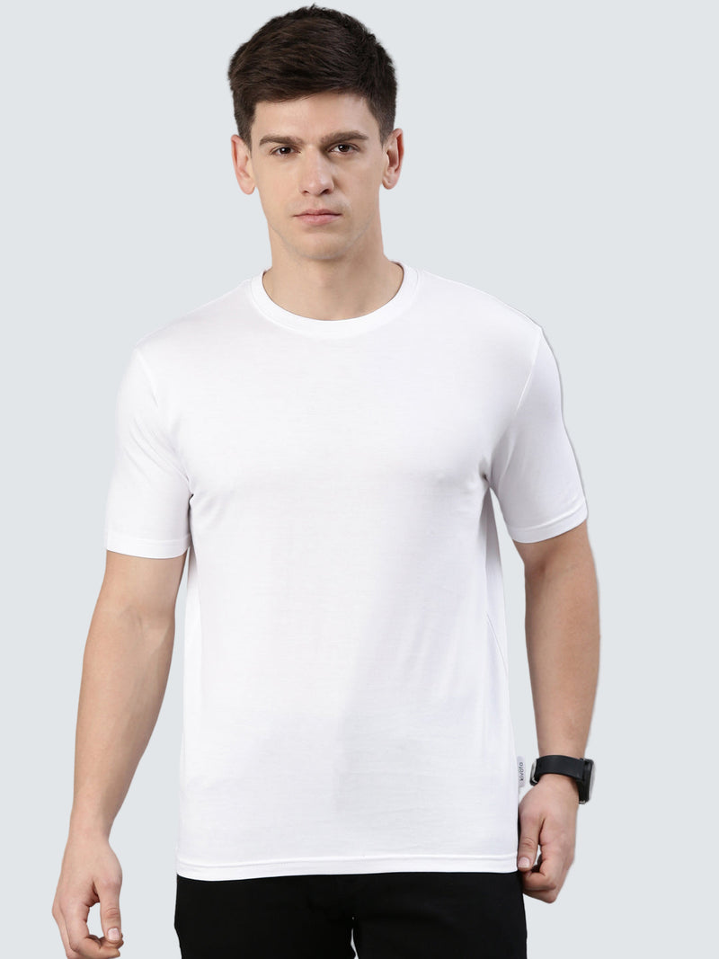 Kivofa Round Neck Elite Cloud White | Premium Supima Cotton