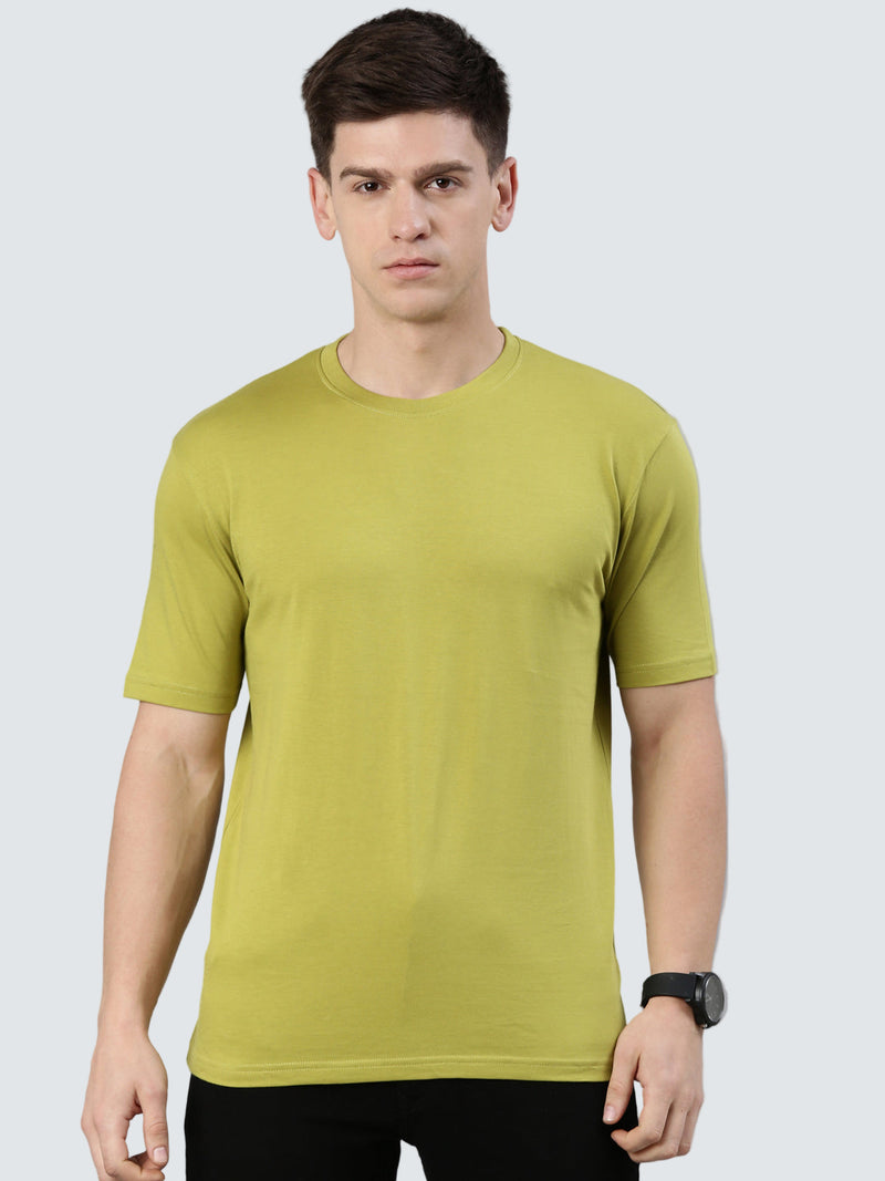 KIVOFA® Soft Supima Cotton Crew Neck Tee for Men – Made in India