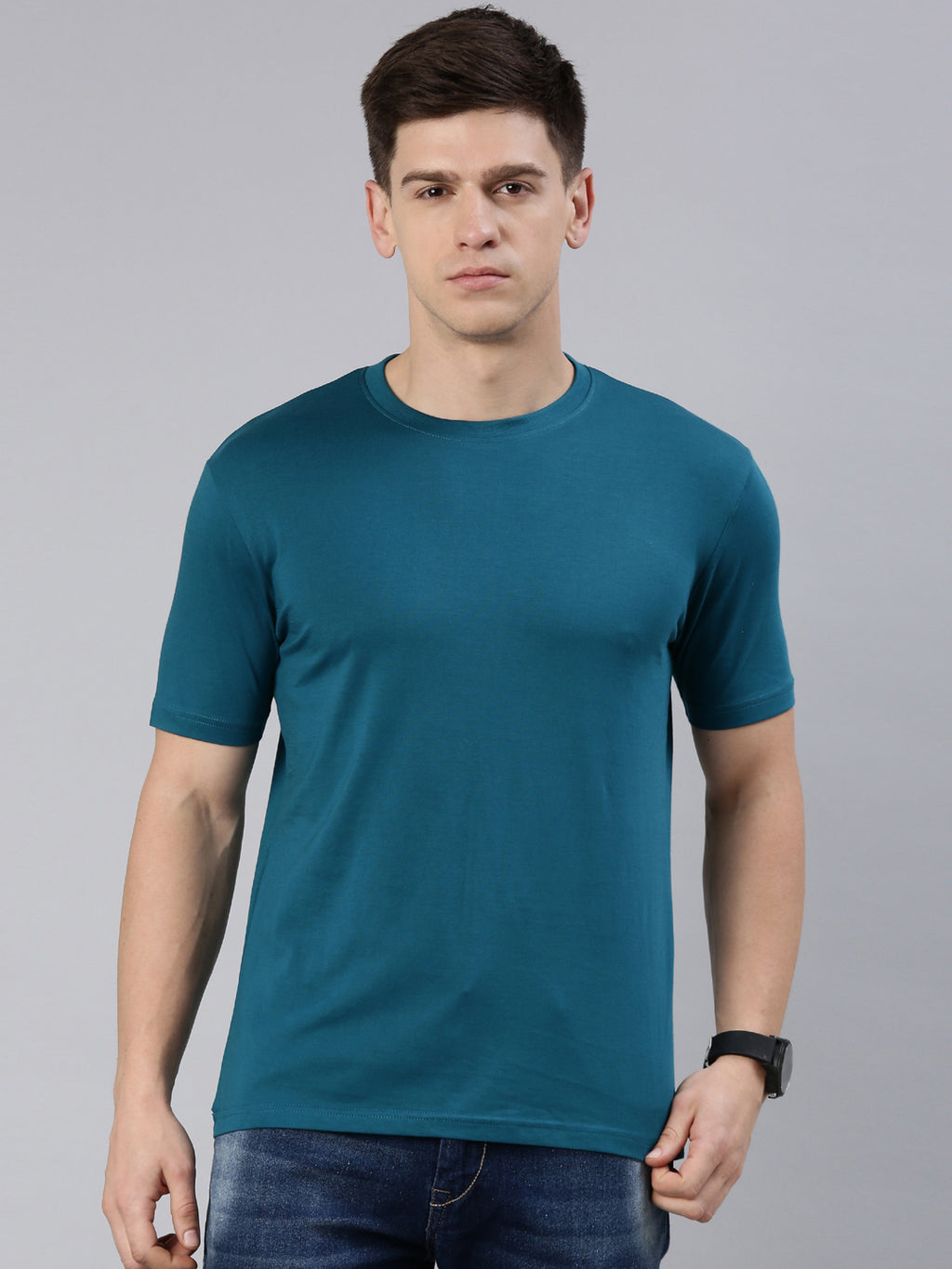 Kivofa Heritage Round Neck Ocean Depths | Supima Cotton Luxury