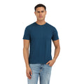 Prime Deep teal blue Crew T-Shirt – Premium Cotton | KIVOFA Luxury