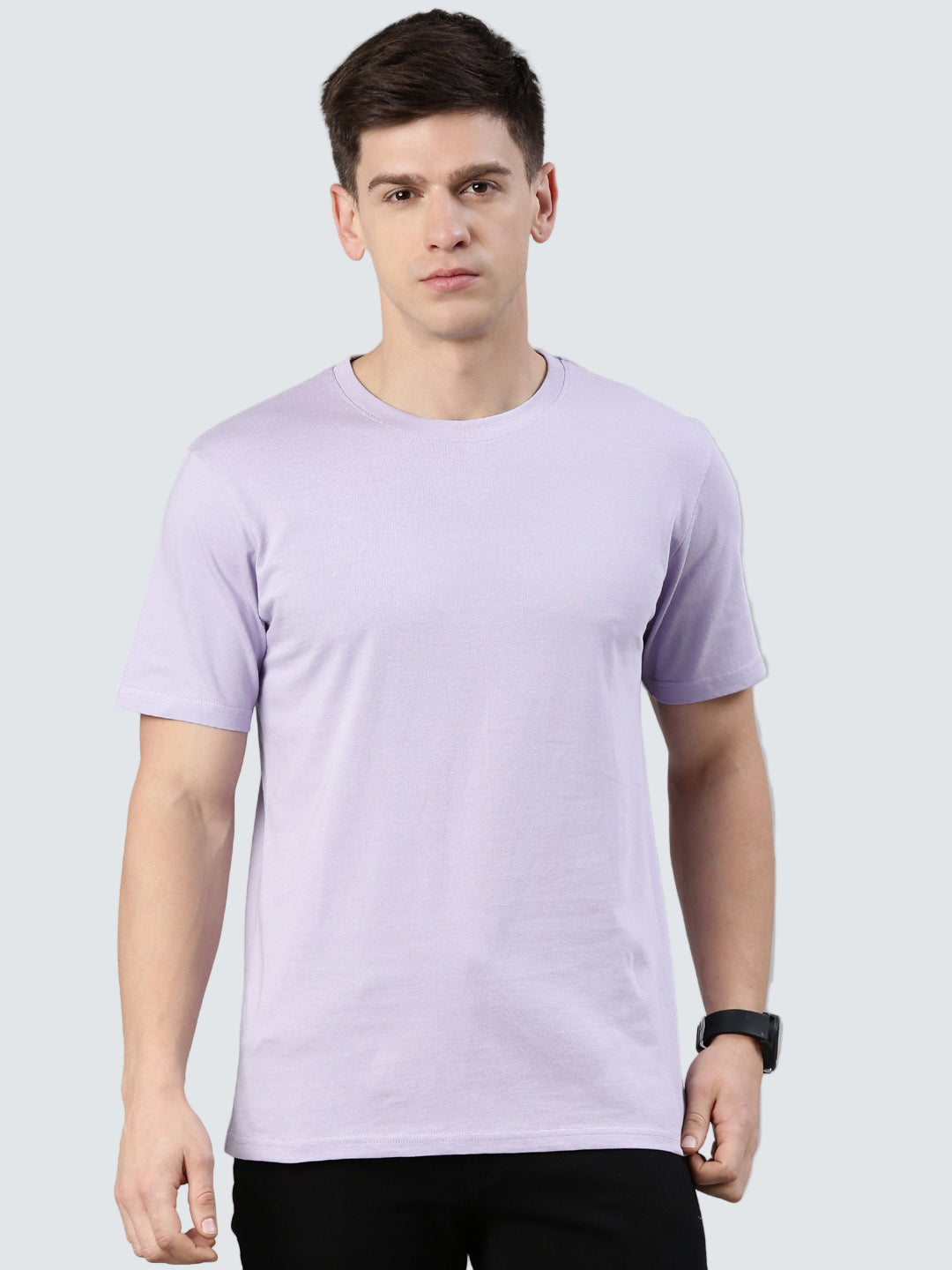 Soft Cotton Round Neck Half Sleeve T-Shirt – KIVOFA  Lavender