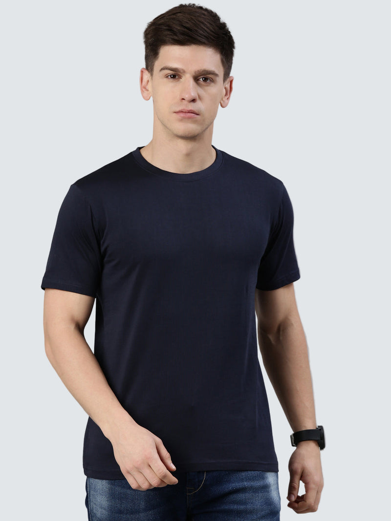 Kivofa Round Neck Prestige Nautical Navy | Premium Supima Cotton