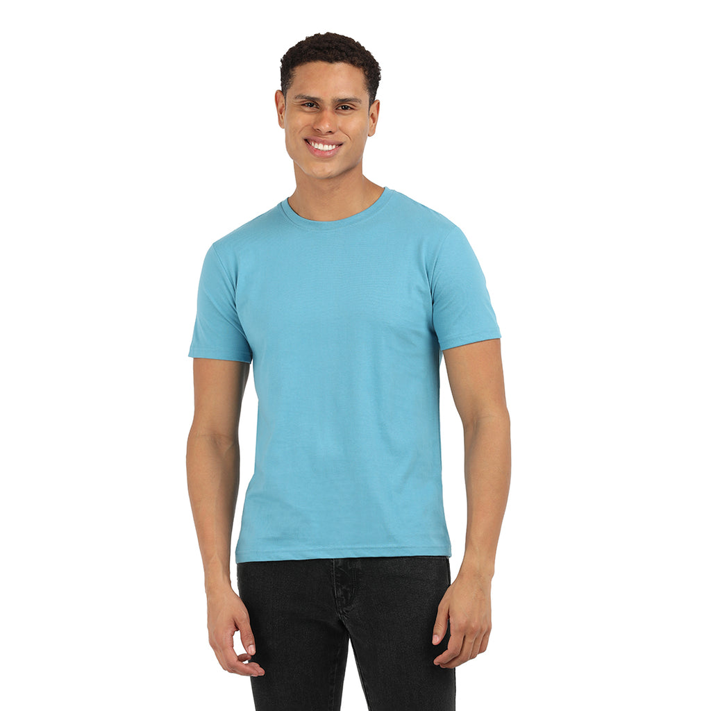 Soft Cotton Supreme Norse Blue Crew T-Shirt – KIVOFA Luxury