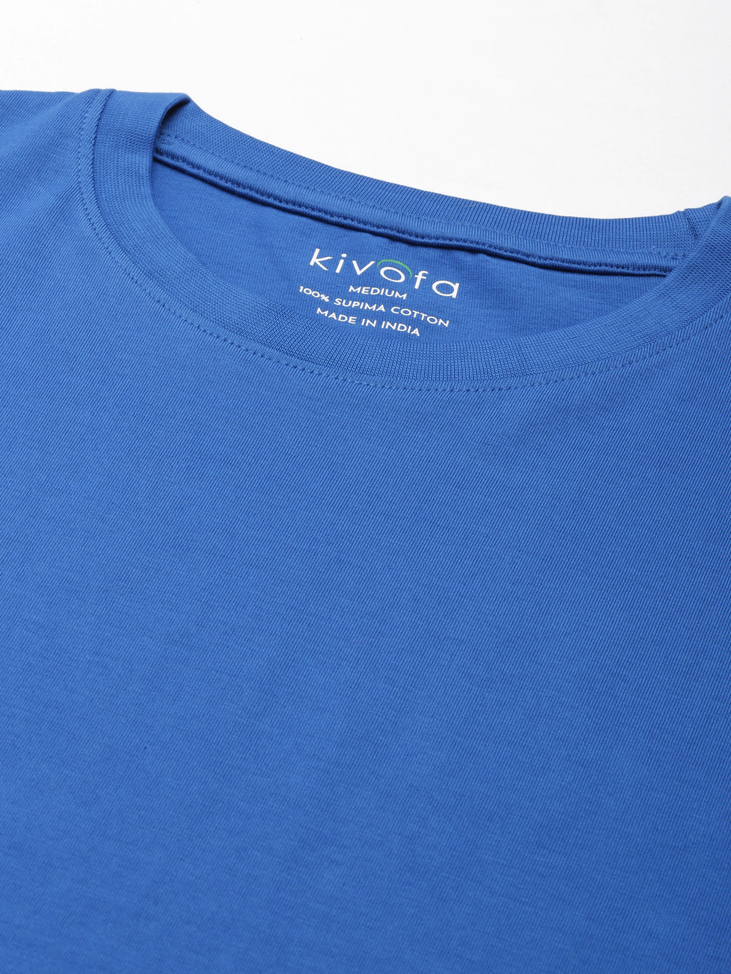 Kivofa Heritage Round Neck Signature Baleine Blue | Supima Cotton Luxury