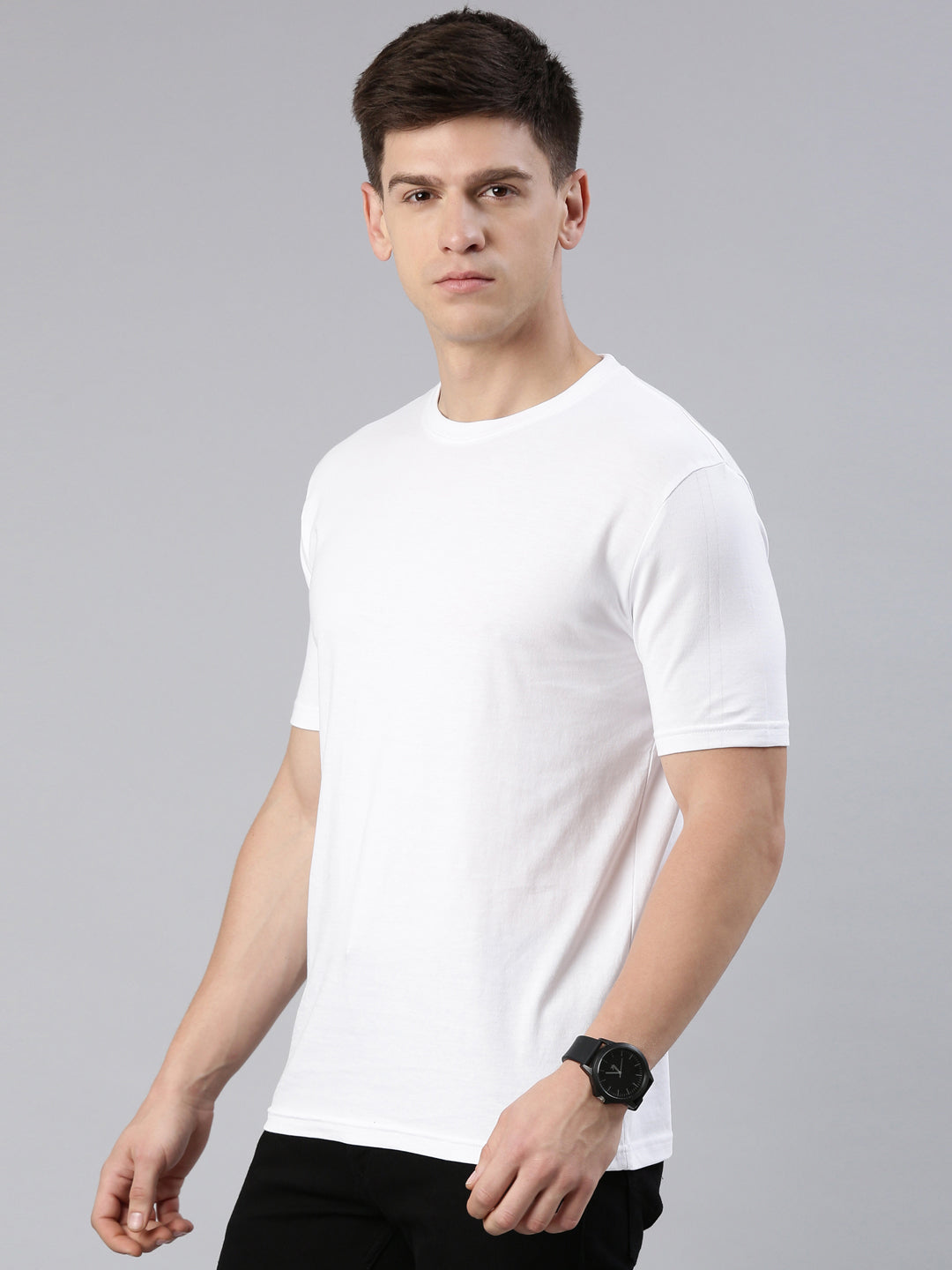 Kivofa Round Neck Elite Cloud White | Premium Supima Cotton