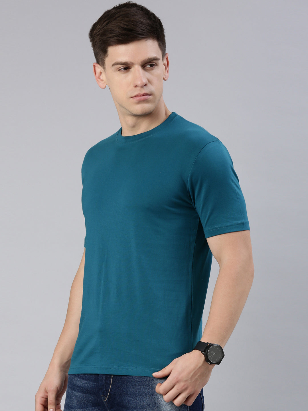 Kivofa Heritage Round Neck Ocean Depths | Supima Cotton Luxury