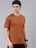 Supima Cotton T-Shirt for men-Crew Neck-Half Sleeve-Rustic Earth