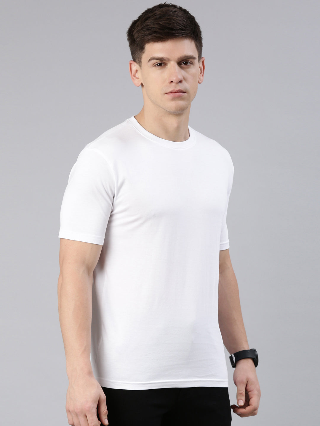 Kivofa Round Neck Elite Cloud White | Premium Supima Cotton