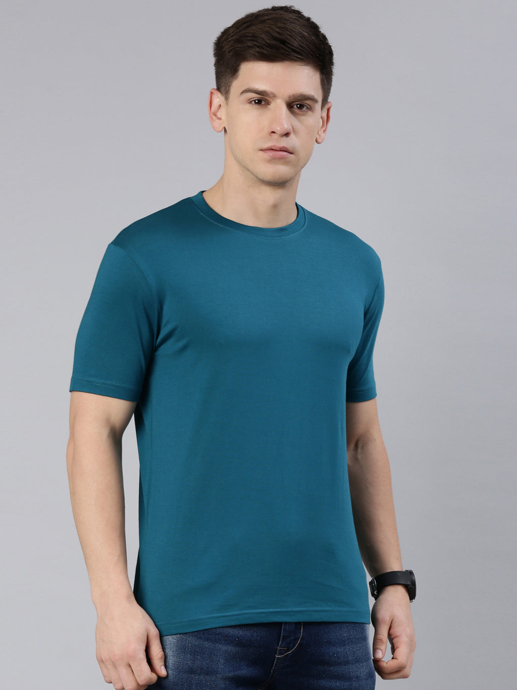 Kivofa Heritage Round Neck Ocean Depths | Supima Cotton Luxury