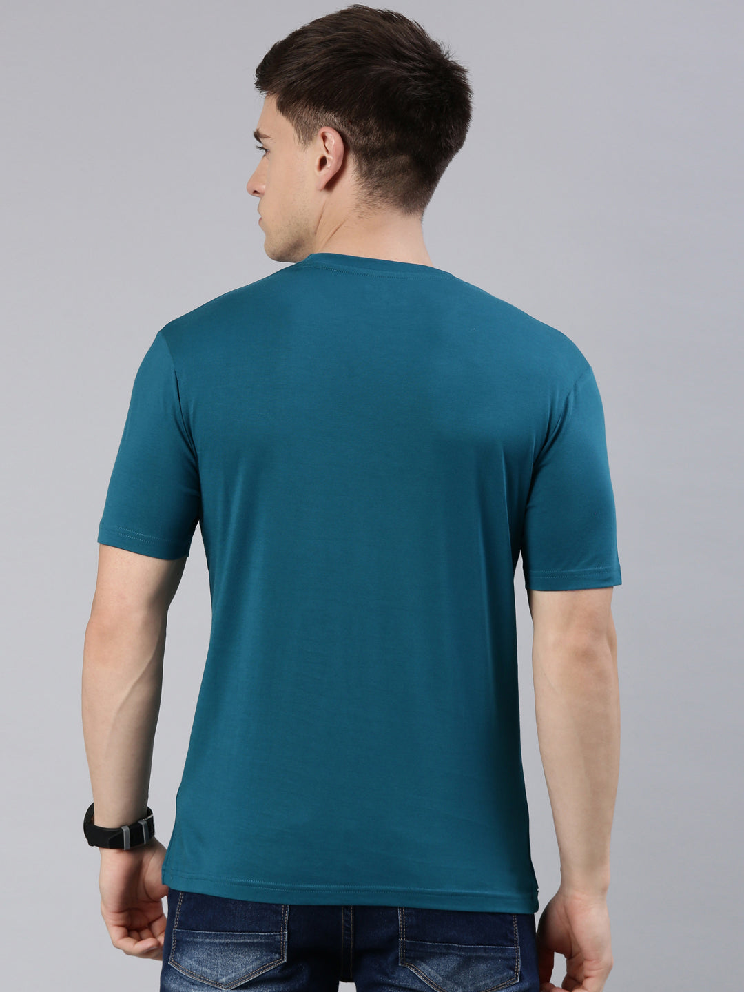 Kivofa Heritage Round Neck Ocean Depths | Supima Cotton Luxury