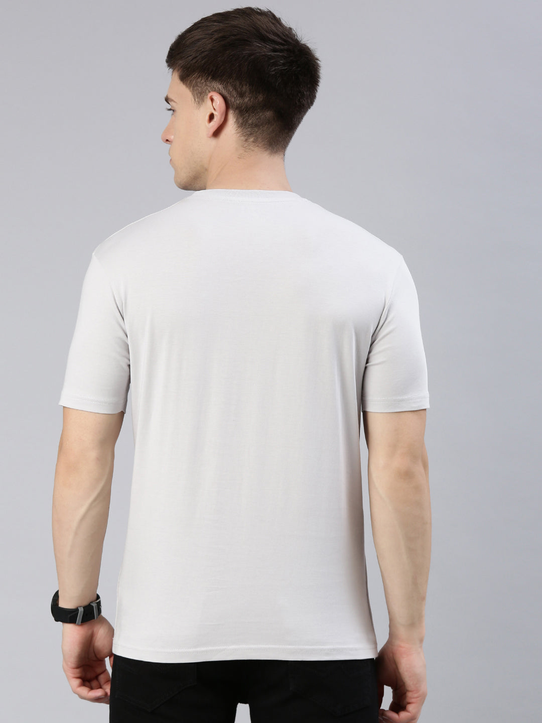 Kivofa Heritage Round Neck Urban Grey | Supima Cotton Luxury