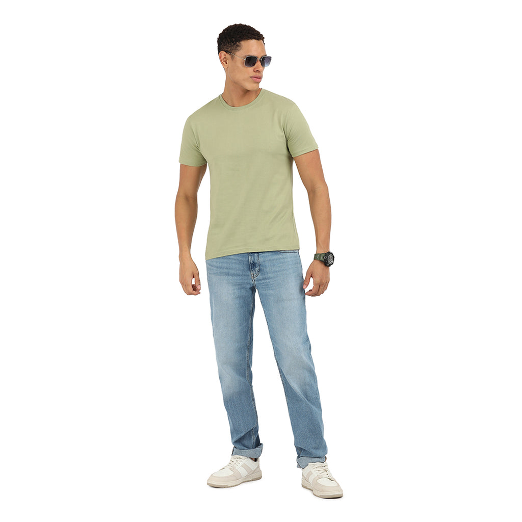 Elite Mint Sage Crew T-Shirt – Soft Premium Cotton | KIVOFA Luxury
