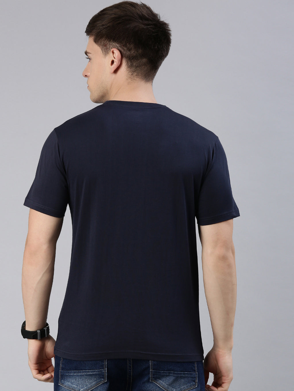 Kivofa Round Neck Prestige Nautical Navy | Premium Supima Cotton