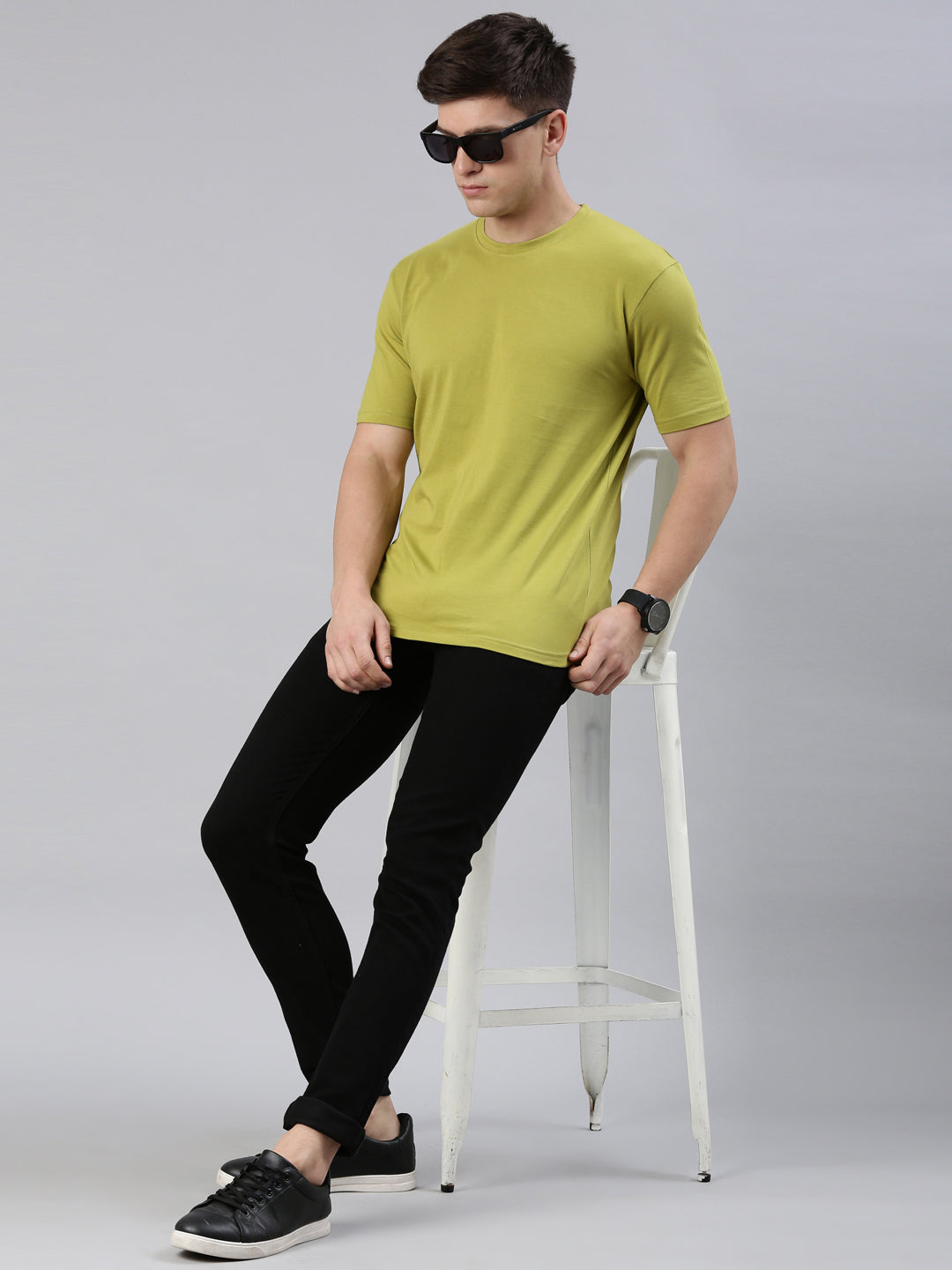 Kivofa Heritage Round Neck Lentil Sprout | Supima Cotton Luxury