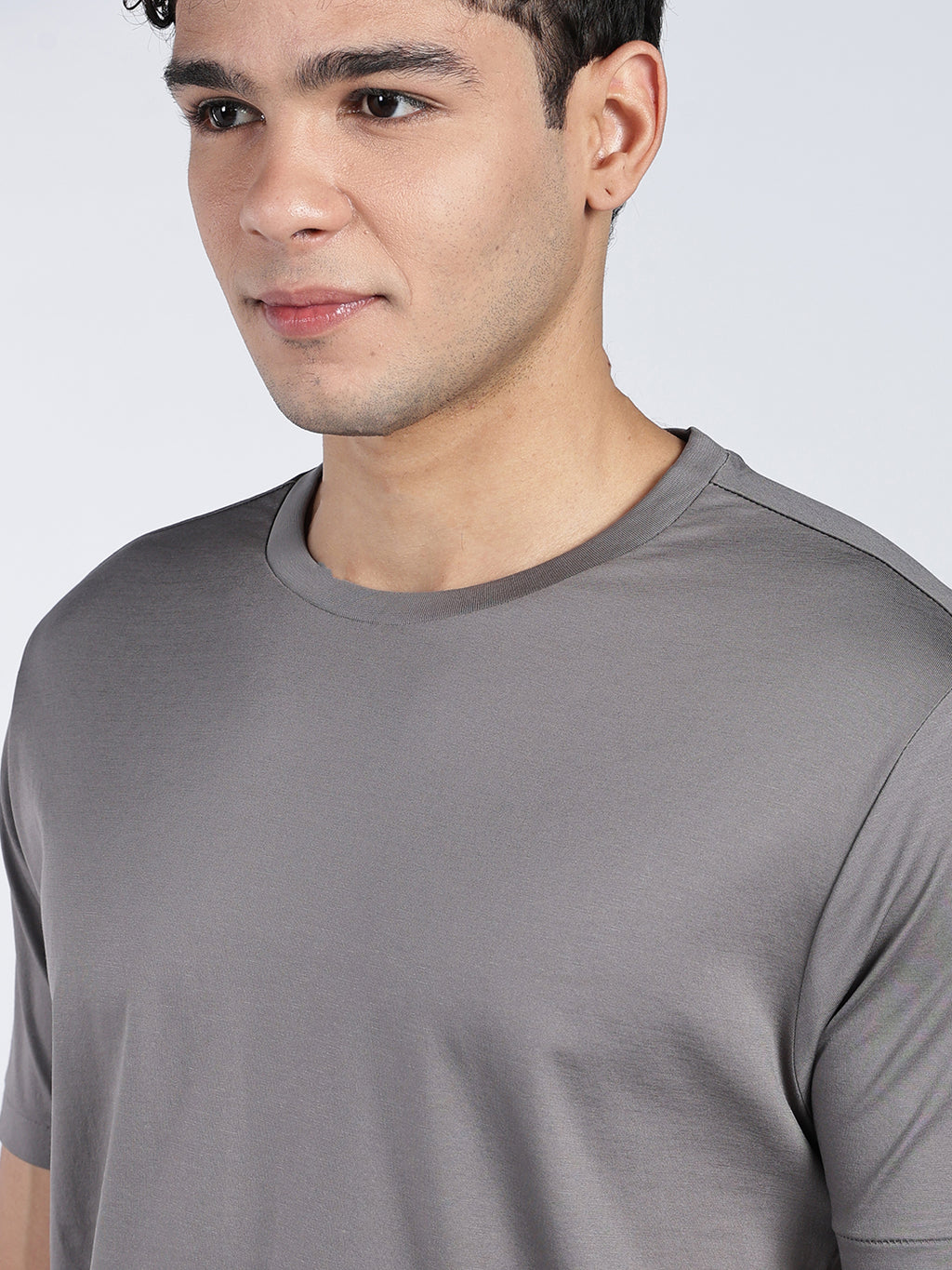 SUPIMA® Cotton T-Shirt Mercerized- Grey