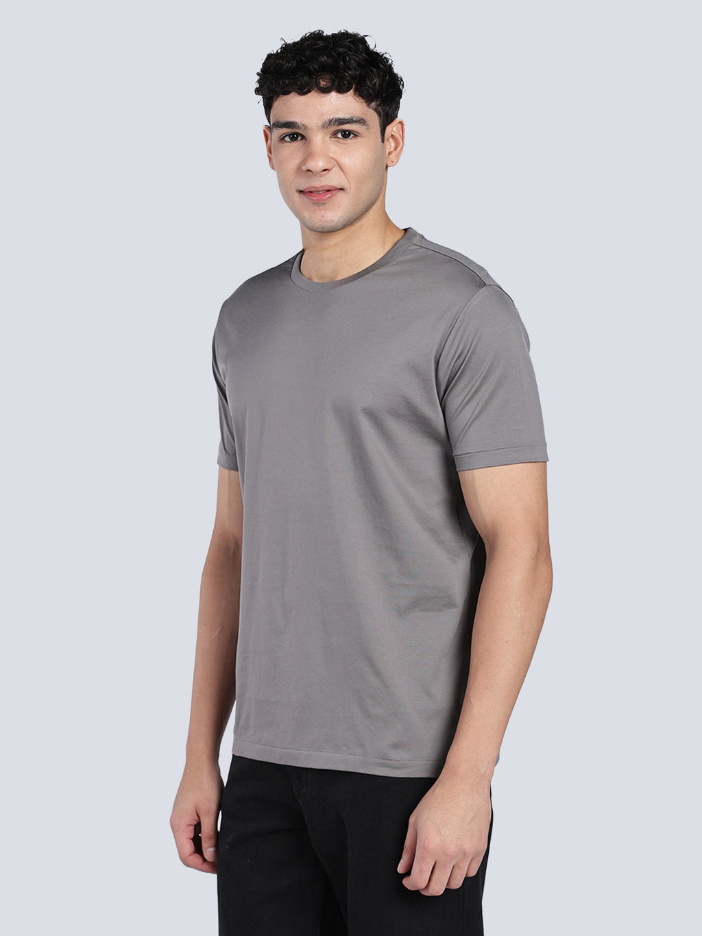 SUPIMA® Cotton T-Shirt Mercerized- Grey