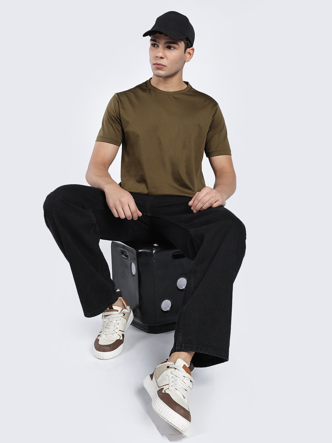 SUPIMA® Cotton T-Shirt Mercerized - Dark Olive