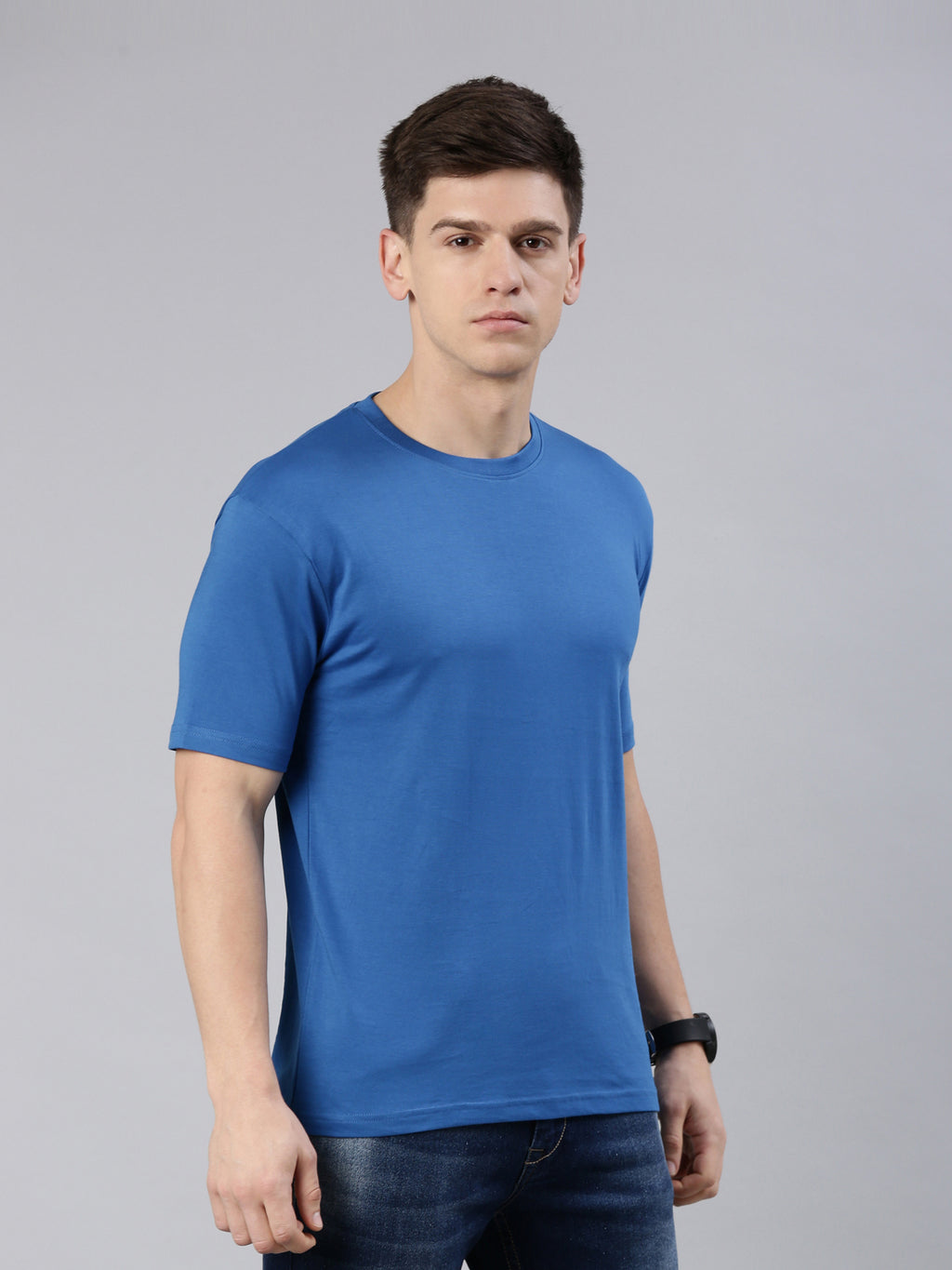 Kivofa Heritage Round Neck Signature Baleine Blue | Supima Cotton Luxury