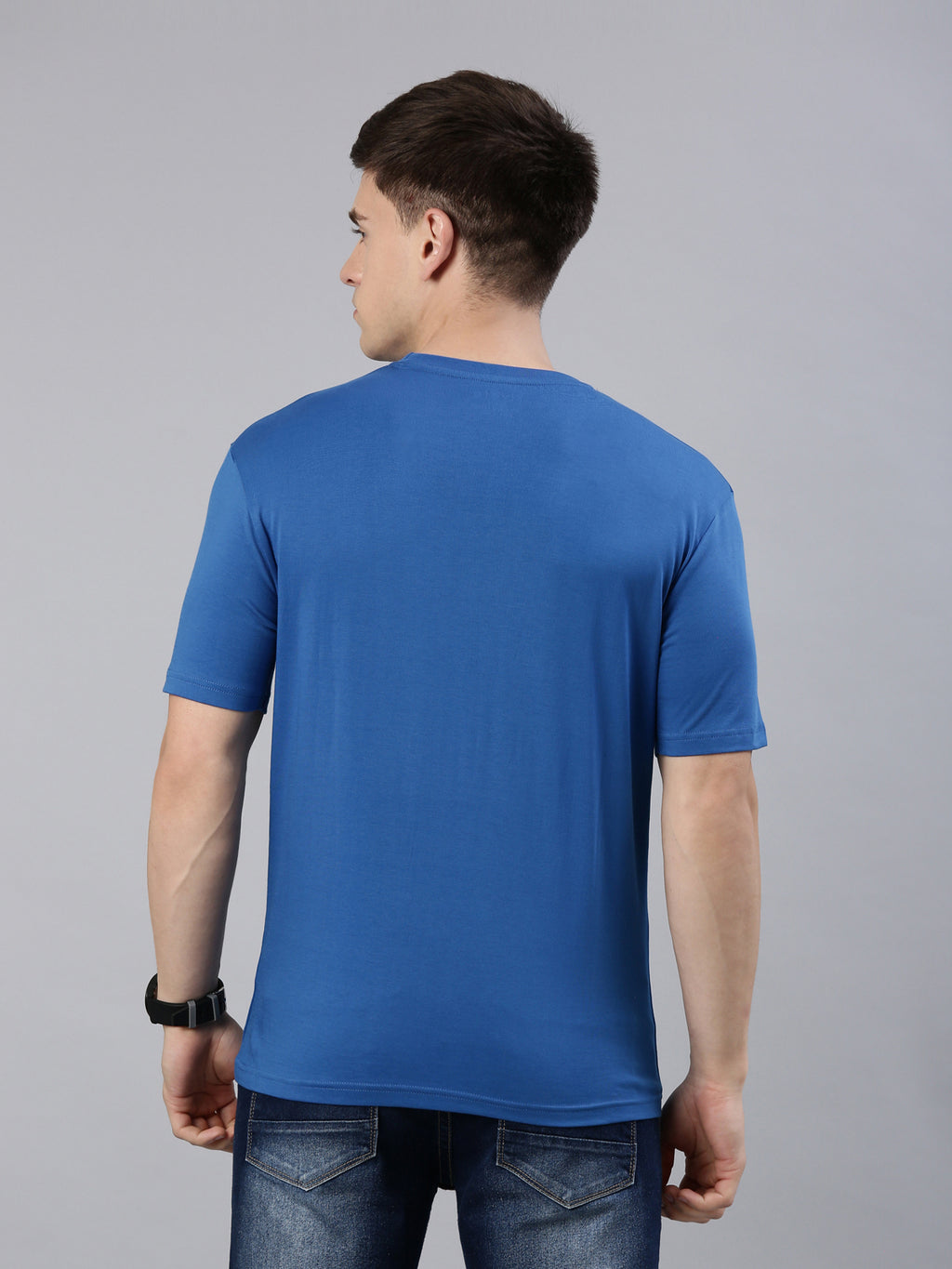 Kivofa Heritage Round Neck Signature Baleine Blue | Supima Cotton Luxury