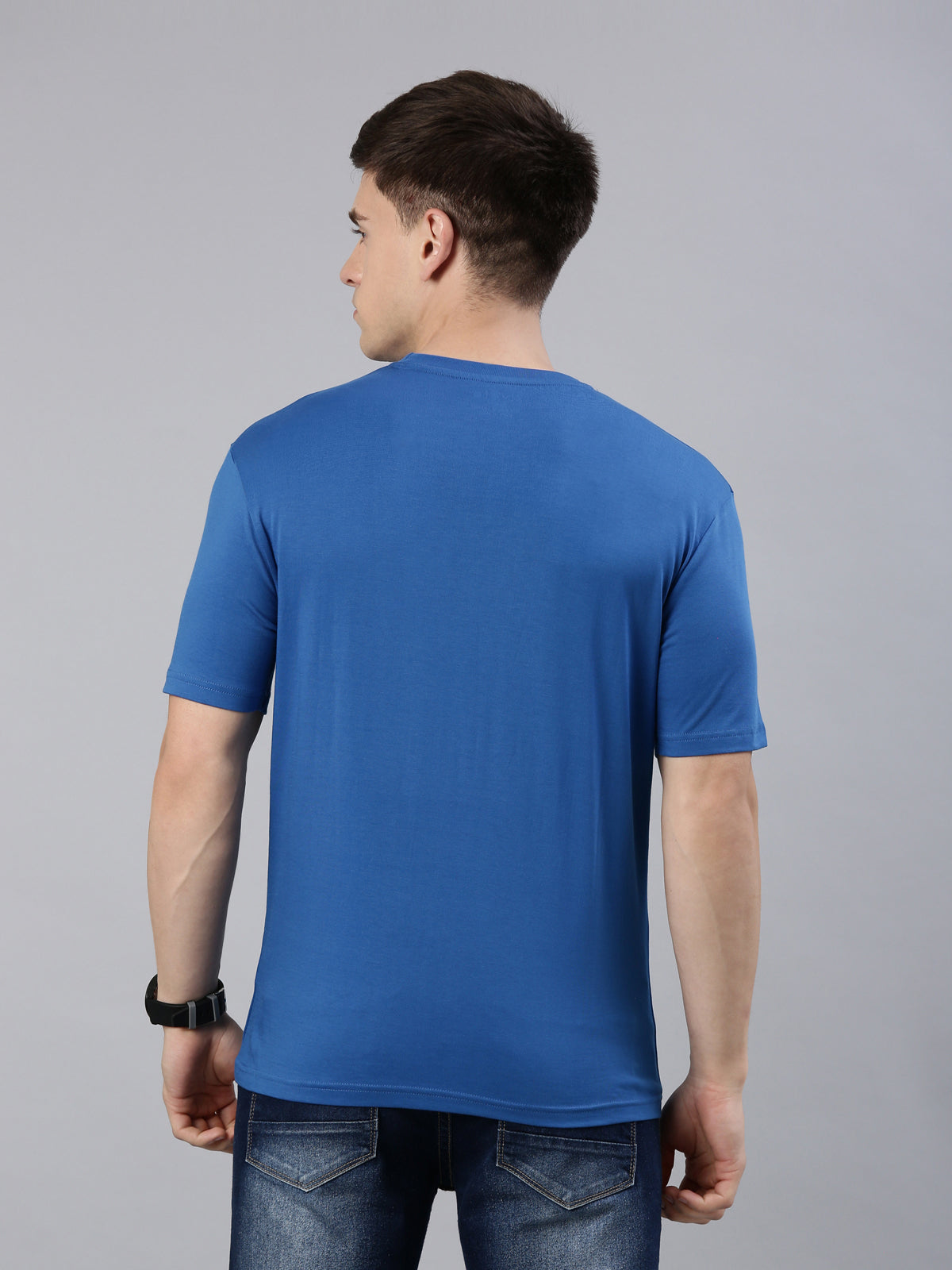 Kivofa Heritage Round Neck Signature Baleine Blue | Supima Cotton Luxury