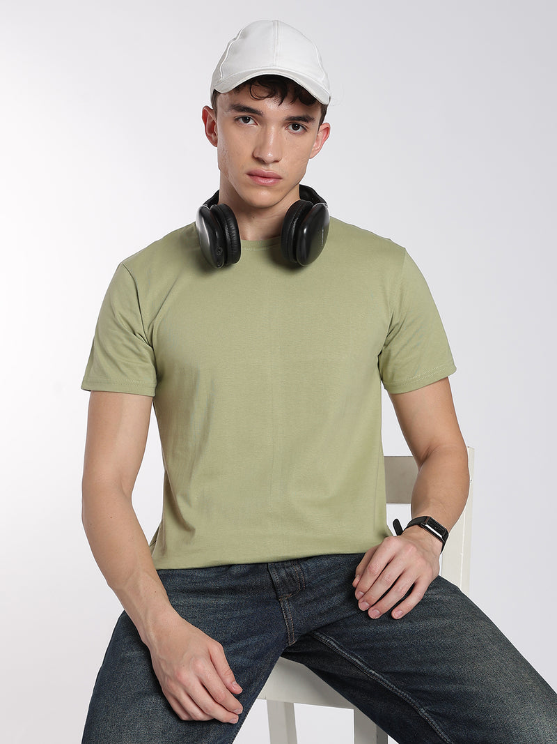Regular Cotton Round Neck Tees Clearance - 35% off