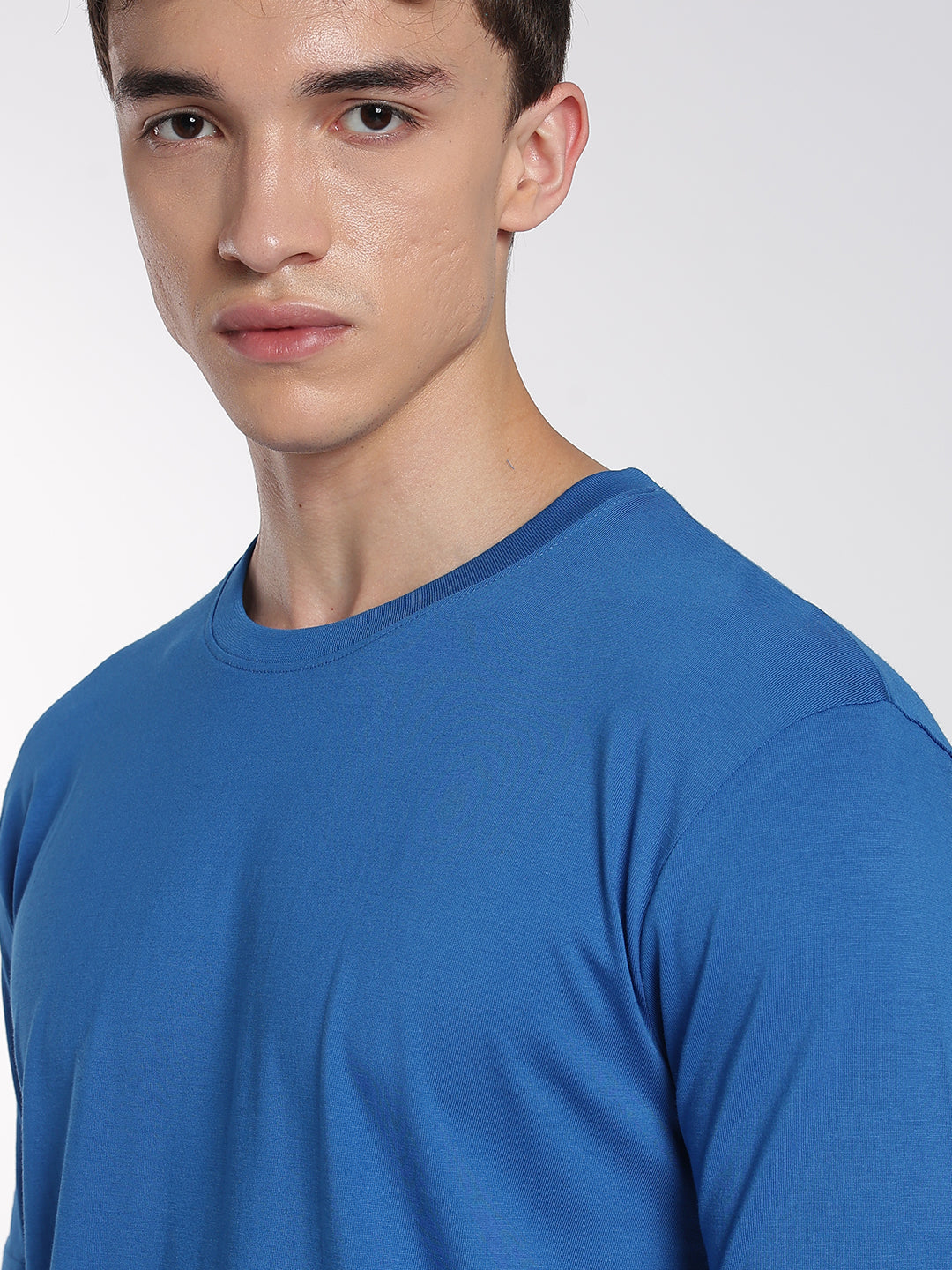 Supima Cotton Round Neck T-Shirt – Half Sleeve Comfort