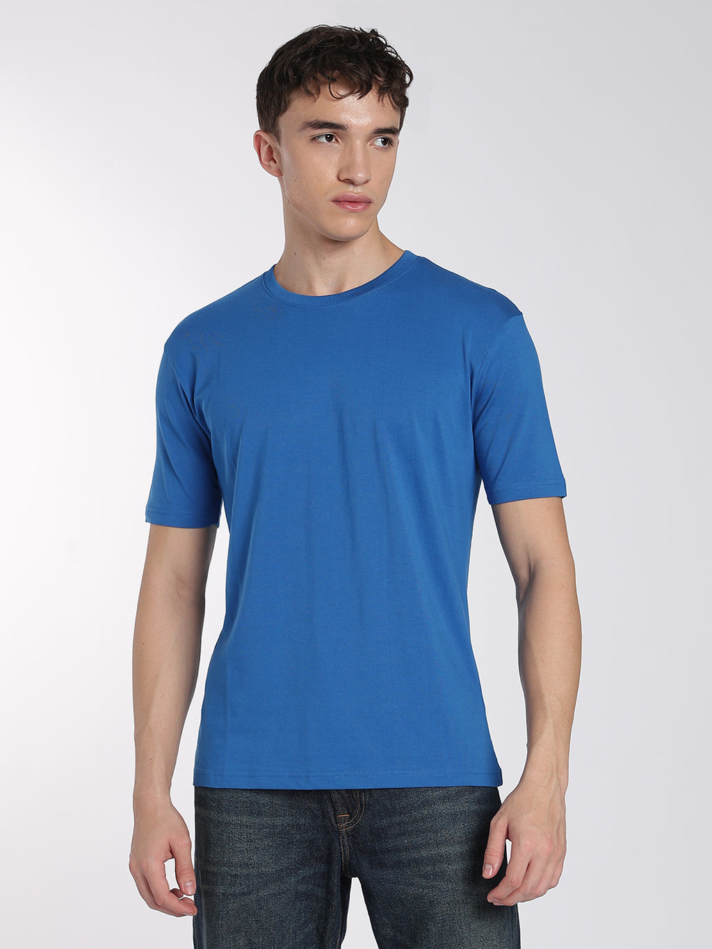 Supima Cotton Round Neck T-Shirt – Half Sleeve Comfort