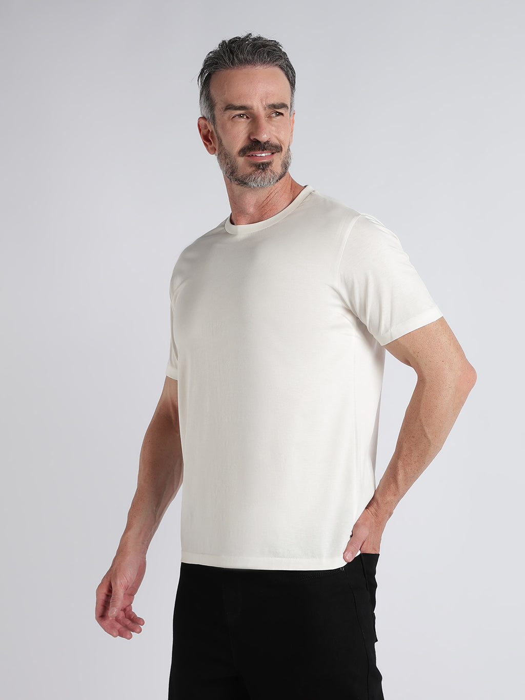 SUPIMA® Cotton T-Shirt Mercerized-White