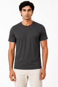Pima Cotton T-Shirt for Men – Round Neck- Half Sleeve- Grey